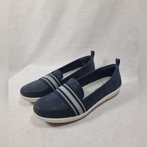 Clarks Cloudsteppers Ayla Sloane Womens Flat Navy US Size 6.5